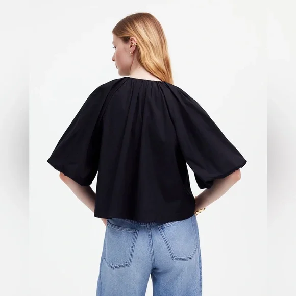 Madewell Bubble-Sleeve Top - Picture 2 of 5